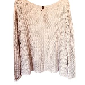 White  House Black Market Layered Metallic Top Sz L